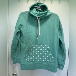 Burton Size small Cowl neck hoodie with embroidered front pocket